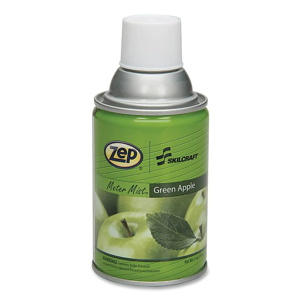 SKILCRAFT® Zep® Meter Mist Refill, 7 Oz., Apple , Pack Of 12
