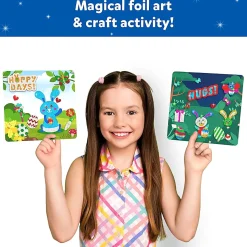 Skillmatics Foil Fun Easter Cards Craft Kit, Kit Of 180 Pieces