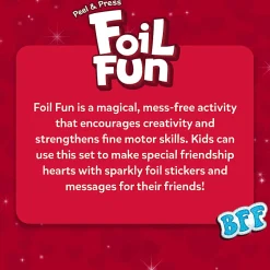 Skillmatics Foil Fun Valentine's Day Friendship Exchange Craft Kit, Kit Of 150 Pieces