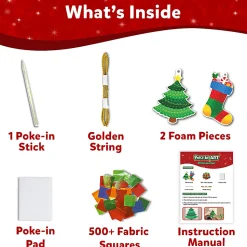 Skillmatics Poke in Art Christmas Activity Craft Kit