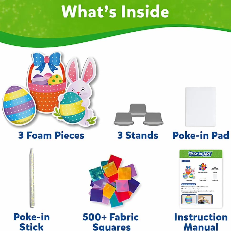 Skillmatics Poke-in Art Easter Craft Kit, Kit Of 500 Pieces
