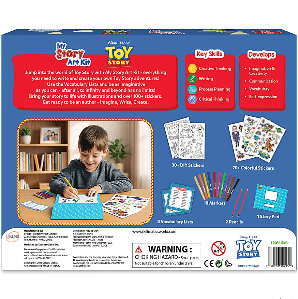 Skillmatics Storybook Art Kit, Toy Story, Set Of 122 Pieces