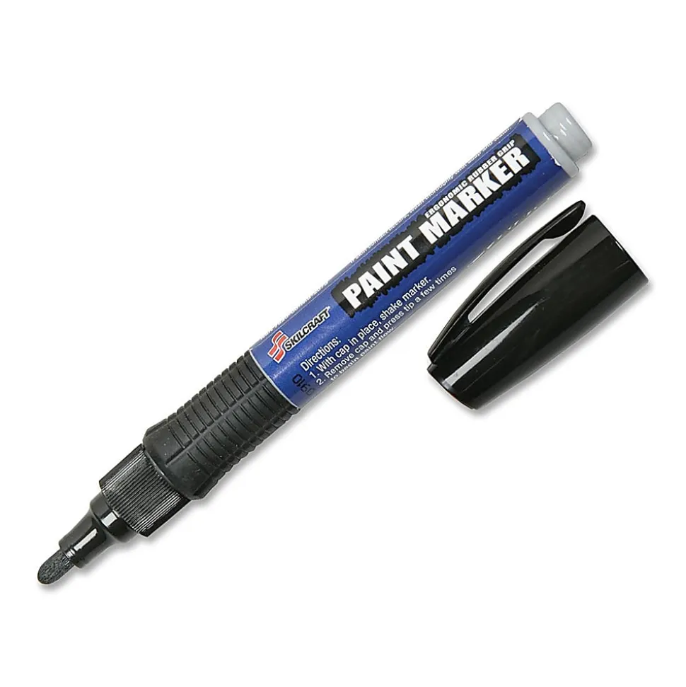 SKM Super Met-Al Paint Markers, 6/Pack (AbilityOne 7520-01-588-9099)