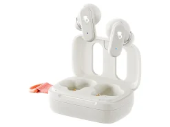 Skullcandy Dime 3 True Wireless Bluetooth® Earbuds With Microphone And Charging Case, Bone/Orange Glow, S2DCW-R951