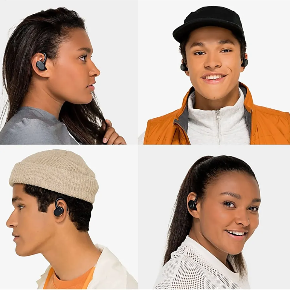 Skullcandy Push Active In-Ear True Wireless Headphones, Black/Orange