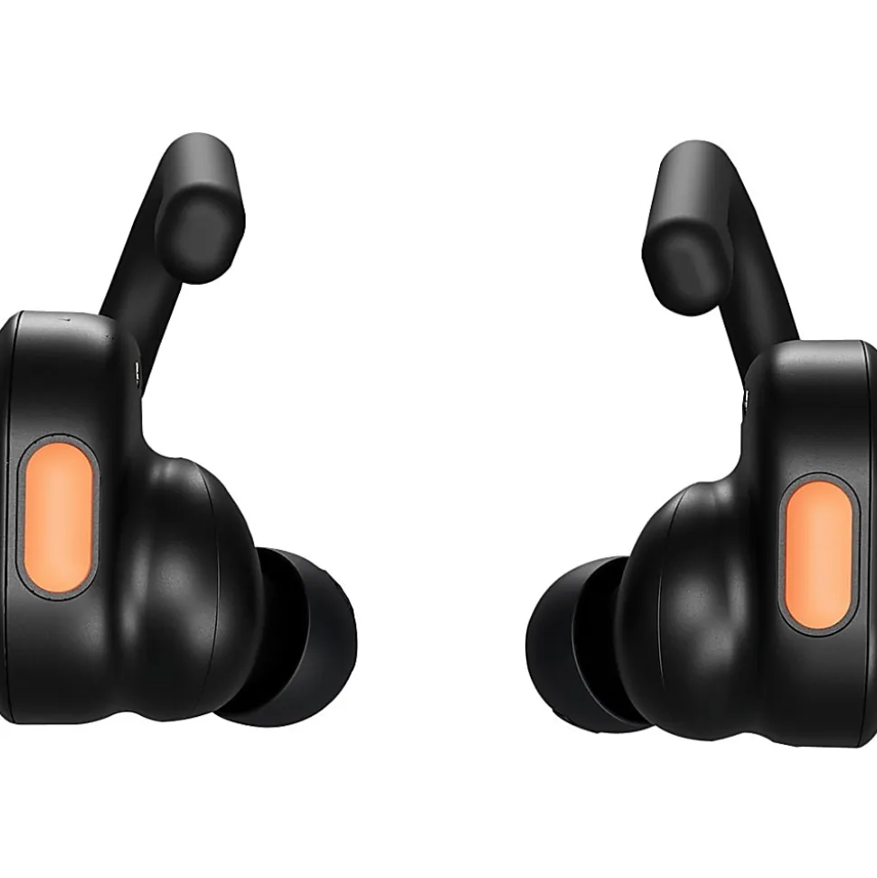 Skullcandy Push Active In-Ear True Wireless Headphones, Black/Orange