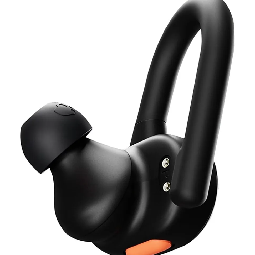 Skullcandy Push Active In-Ear True Wireless Headphones, Black/Orange
