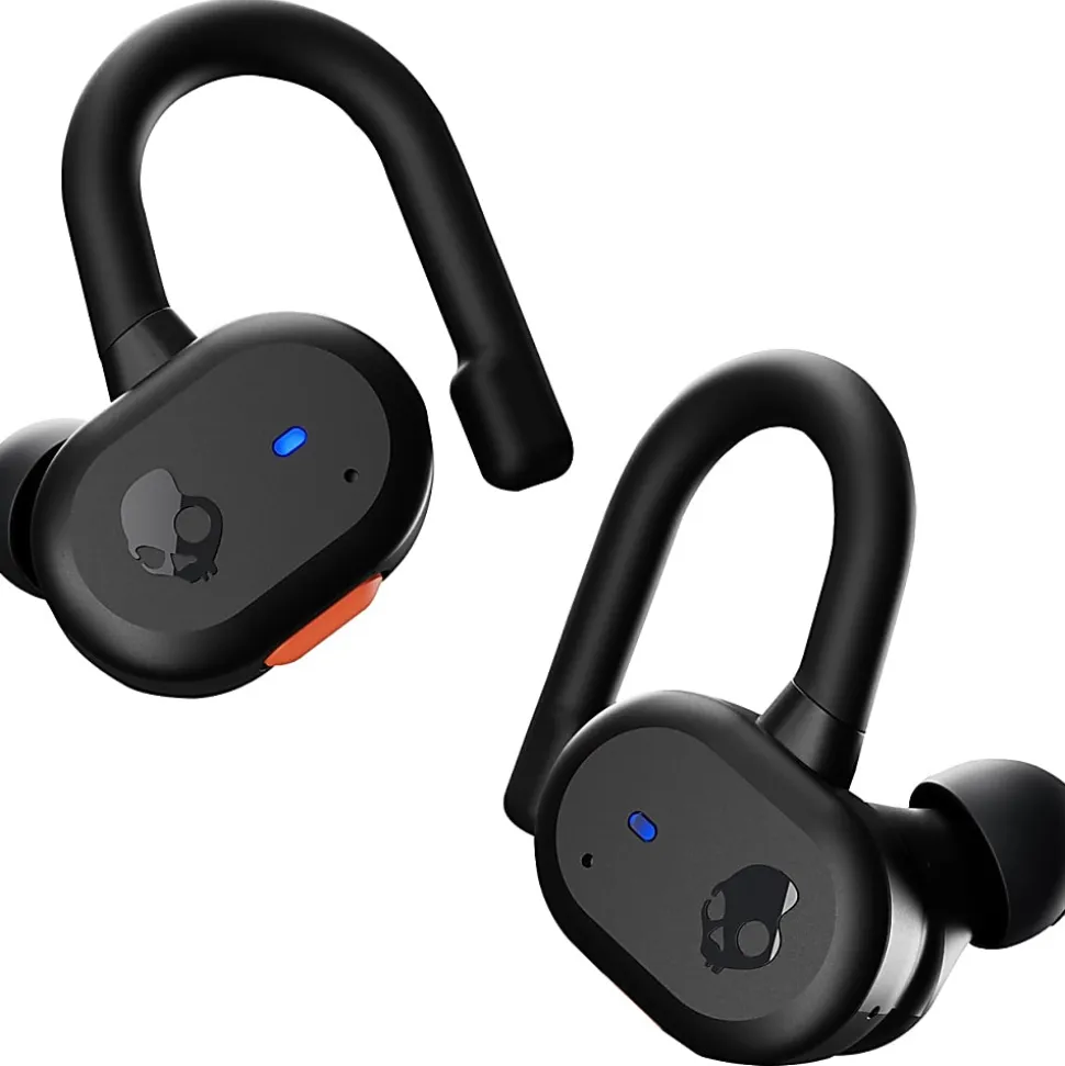 Skullcandy Push Active In-Ear True Wireless Headphones, Black/Orange