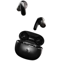 Skullcandy Rail True Wireless Noise-Canceling Bluetooth® Earbuds With Microphone And Charging Case, True Black, S2IPW-P740