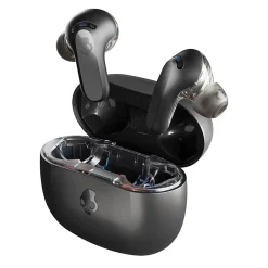 Skullcandy Rail True Wireless Noise-Canceling Bluetooth® Earbuds With Microphone And Charging Case, True Black, S2IPW-P740