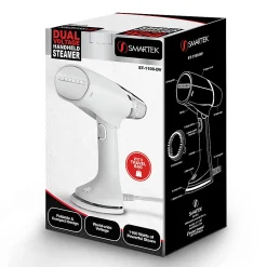 Smartek Foldable Dual Voltage Steamer, White, Total Qty 1