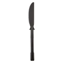 SmartStock T-Series Disposable Cutlery Refills, Polypropylene Knives, Black, 40 Knives Per Refill, Box Of 24 Refills
