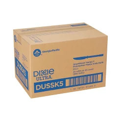 SmartStock T-Series Disposable Cutlery Refills, Polystyrene Knives, Black, 40 Knives Per Refill, Box Of 24 Refills