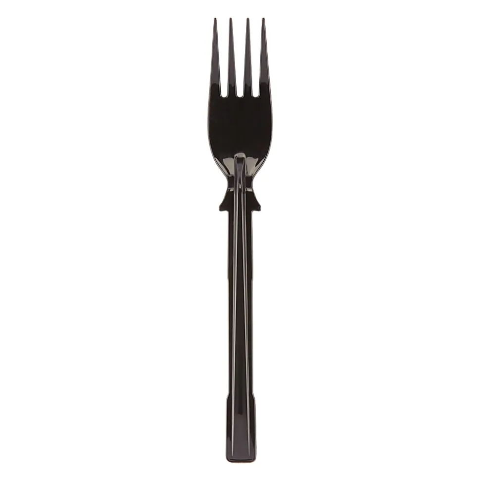 SmartStock T-Series Disposable Cutlery Refills, Polypropylene Forks, Black, 40 Forks Per Refill, Box Of 24 Refills