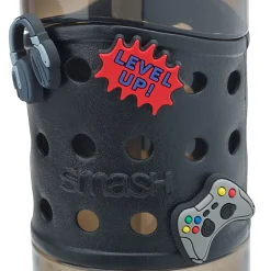 Smash Charms Water Bottle, 25 Oz, Black