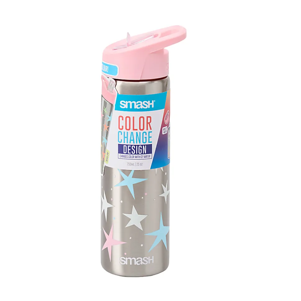 Smash Color Change Stainless Steel Water Bottle, 25 Oz, Star