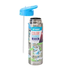 Smash Color Change Stainless Steel Water Bottle, 25 Oz, Shark
