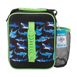 Smash Insulated Duo Lunch Bag, 4-3/16”H x 9-7/8”W x 10-1/4”D, Shark