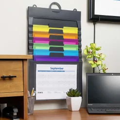 SmeadĀ® Cascading Wall Organizer, Letter Size, Multicolor
