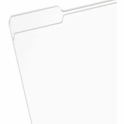 Smead Colored 1/3 Tab Cut Letter Recycled Top Tab File Folder - 8 1/2