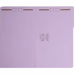 Smead® Colored Top-Tab Fastener File Folders, 8 1/2