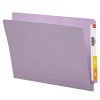 Smead® Color End-Tab Folders, Straight Cut, Letter Size, Lavender, Box Of 100
