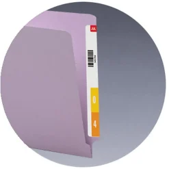 Smead® Color End-Tab Folders, Straight Cut, Letter Size, Lavender, Box Of 100