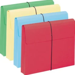 Smead® Color Expanding Wallets, 2" Expansion, Letter Size, Assorted Colors, Box Of 10
