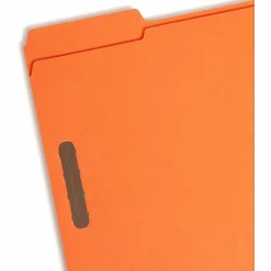 Smead® Color Fastener Folders With Reinforced Tabs, 8 1/2