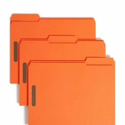 Smead® Color Fastener Folders With Reinforced Tabs, 8 1/2