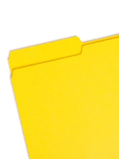 Smead® Color File Folders, Legal Size, 1/3 Cut, Yellow, Box Of 100