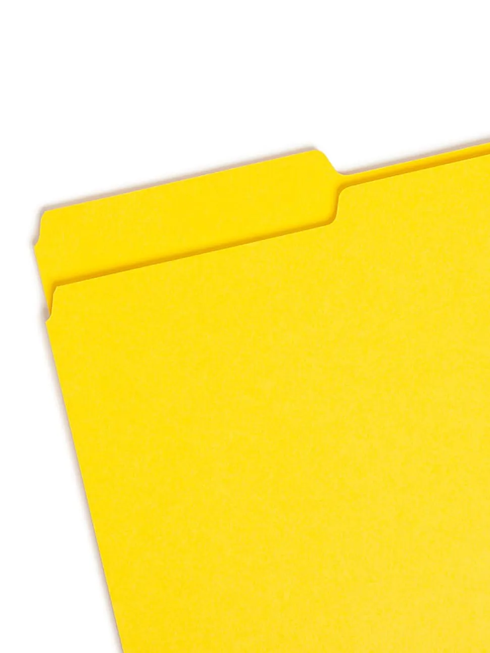 Smead® Color File Folders, Legal Size, 1/3 Cut, Yellow, Box Of 100