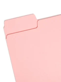 Smead® Color File Folders, Letter Size, 1/3 Cut, Pink, Box Of 100