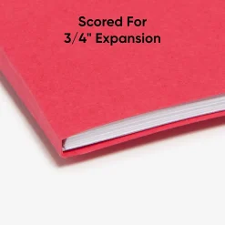 Smead® Color File Folders, Letter Size, 1/3 Cut, Red, Box Of 100 (12743)
