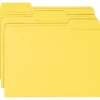 Smead® Color File Folders, Letter Size, 1/3 Cut, Yellow, Box Of 100