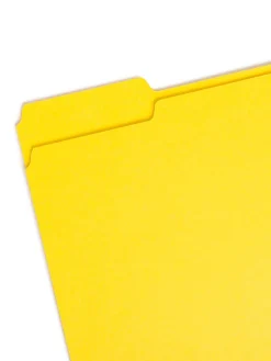 Smead® Color File Folders, Letter Size, 1/3 Cut, Yellow, Box Of 100