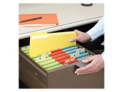 Smead® Color File Folders, Letter Size, 1/3 Cut, Yellow, Box Of 100