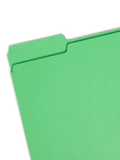 SmeadĀ® Color File Folders, Letter Size, 1/3 Cut, Brights, Box Of 100