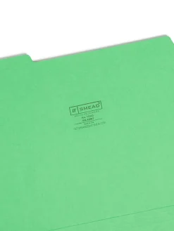 Smead® Color File Folders, Letter Size, 1/3 Cut, Brights, Box Of 100