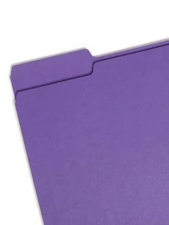 Smead® Color File Folders, Letter Size, 1/3 Cut, Purple, Box Of 100
