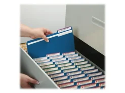Smead® Color File Folders, Letter Size, 1/3 Cut, Navy, Box Of 100