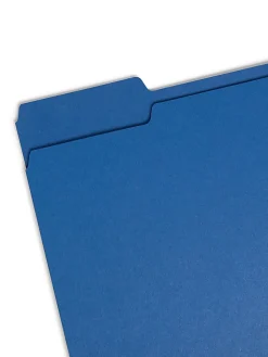 Smead® Color File Folders, Letter Size, 1/3 Cut, Navy, Box Of 100