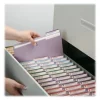Smead® Color File Folders, With Reinforced Tabs, Letter Size, 1/3 Cut, Lavender, Box Of 100