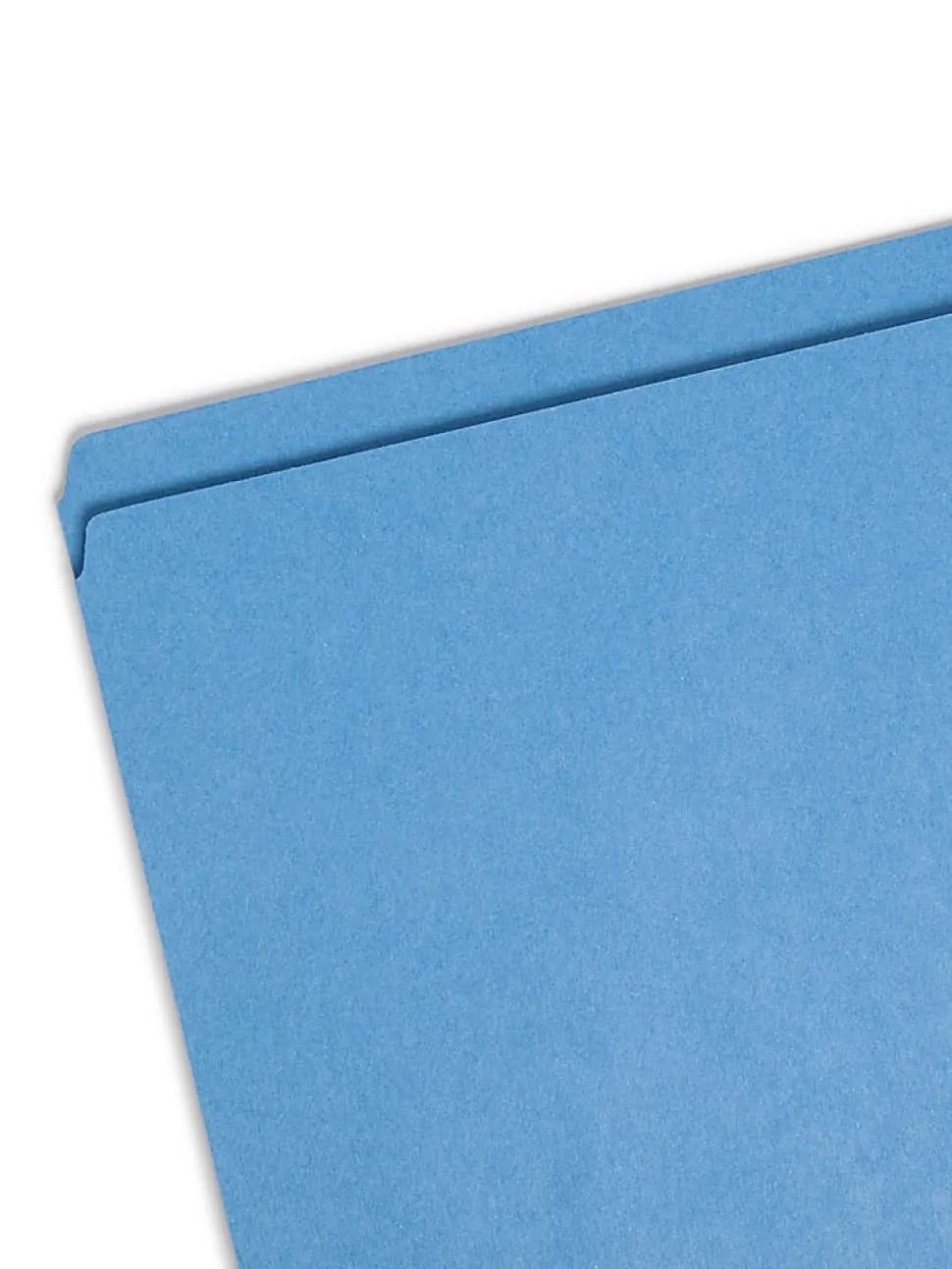Smead® Color File Folders, With Reinforced Tabs, Letter Size, Straight Cut, Blue, Box Of 100