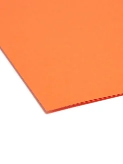 Smead® Color File Folders, With Reinforced Tabs, Letter Size, 1/3 Cut, Assorted Colors, Box Of 100