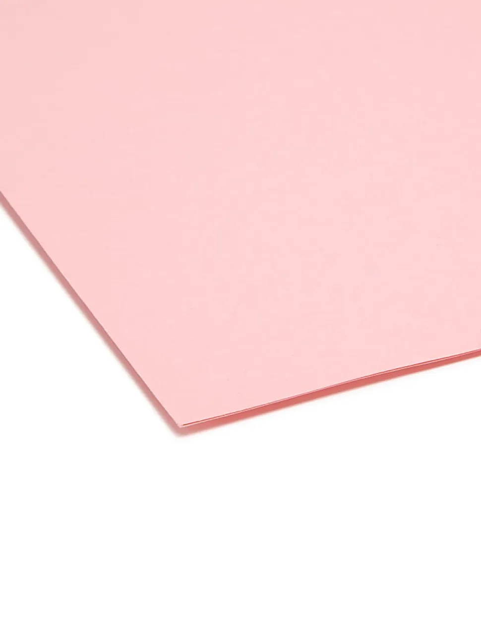 Smead® Color File Folders, With Reinforced Tabs, Letter Size, 1/3 Cut, Pink, Box Of 100