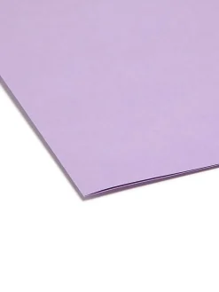 Smead® Color File Folders, With Reinforced Tabs, Legal Size, 1/3 Cut, Lavender, Box Of 100