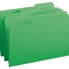 Smead® Color File Folders, With Reinforced Tabs, Legal Size, 1/3 Cut, Green, Box Of 100