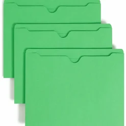Smead® Color File Jackets, Letter Size, Green, Pack Of 100