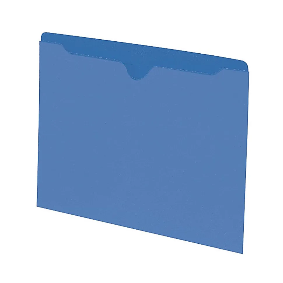 Smead® Color File Jackets, Letter Size, Blue, Pack Of 100